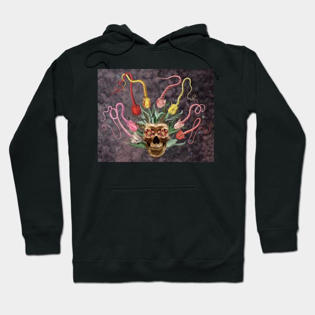 Tentacles and Tulips Hoodie by Loveday101